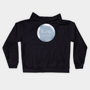 Thank You for supporting our small business Sticker - Classic Navy Kids Hoodie